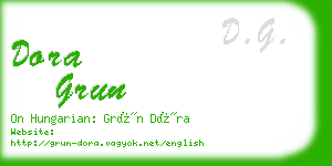 dora grun business card